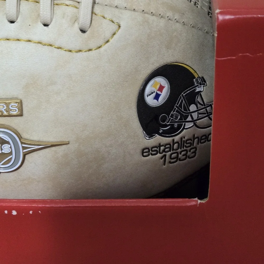 Vintage Pittsburgh Steelers 70 Seasons 1933-2002 Limited Edt. NFL Football w Box
